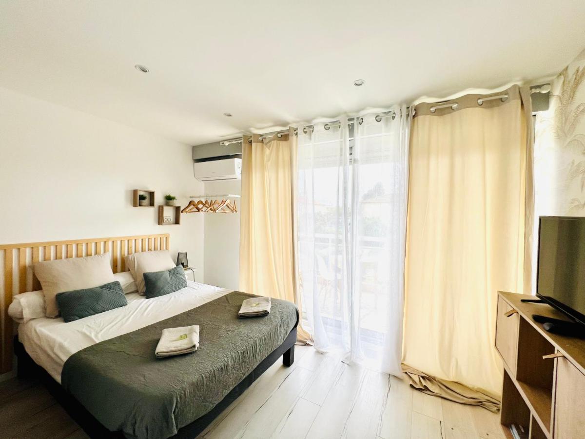 Les Palmiers - Appartement Avec Piscine Proche Plages - Wifi Et Clim Антиб Екстериор снимка